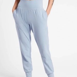 Athlete Salutation Jogger, Light Blue